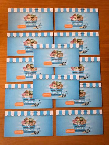 AH / Albert heijn mini's / winkeltje 12 ongeopende kaarten beschikbaar voor biedingen