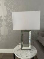 Spiegelglas Tafellamp met Rechthoekige Kap - Chique Uitstral, Huis en Inrichting, Lampen | Vloerlampen, Ophalen, Zo goed als nieuw