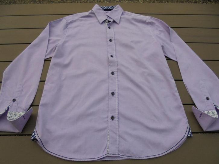 Lila overhemd FELLOWS, Kleding | Heren, Overhemden, Gedragen, Halswijdte 41/42 (L), Paars, Ophalen of Verzenden