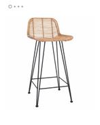 HK Living barkrukken rotan naturel, Huis en Inrichting, Ophalen, 60 tot 90 cm, Nieuw, Riet