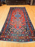 Perzisch Handgeknoopt Hamadan Tapijt. Prachtige kleuren!, 100 tot 150 cm, Perzisch, 200 cm of meer, Ophalen of Verzenden