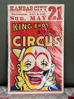 OUDE CIRCUS AFFICHE KANSAS CITY, Antiek en Kunst, Ophalen