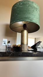 Suede Groen Tafellamp, Huis en Inrichting, Ophalen, Zo goed als nieuw