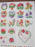 Borduurpatroon  Bloemen  nr 5704, Verzenden, Nieuw, Handborduren, Patroon