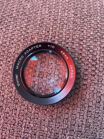 Vivitar macro adapter +10 lens 49mm beschikbaar voor biedingen
