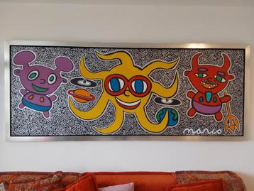 Streetart Colab MARCOART & LA2 (Keith Haring) beschikbaar voor biedingen