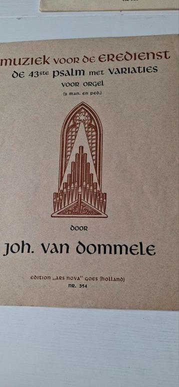 Muziek voor de eredienst psalm 43 variaties Joh. Van Dommele beschikbaar voor biedingen