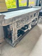 Chinese dressoir grijs met whitewash, Huis en Inrichting, Ophalen, Zo goed als nieuw, 200 cm of meer, Chinese kast