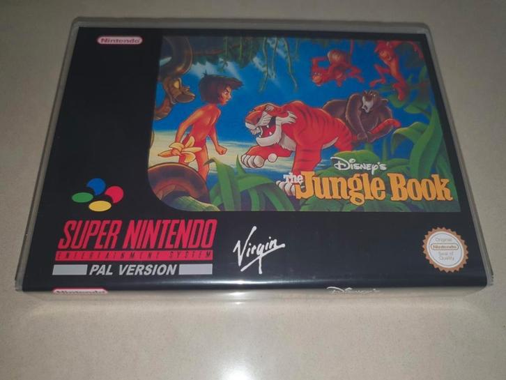The Jungle Book SNES Game Case, Spelcomputers en Games, Games | Nintendo Super NES, Zo goed als nieuw, Avontuur en Actie, 1 speler
