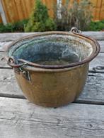 Antieke koperen ketel 25 cm doorsnee, Antiek en Kunst, Ophalen of Verzenden, Koper