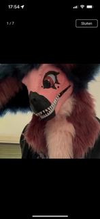 Dino mask fursuit, Hobby en Vrije tijd, Ophalen of Verzenden, Zo goed als nieuw
