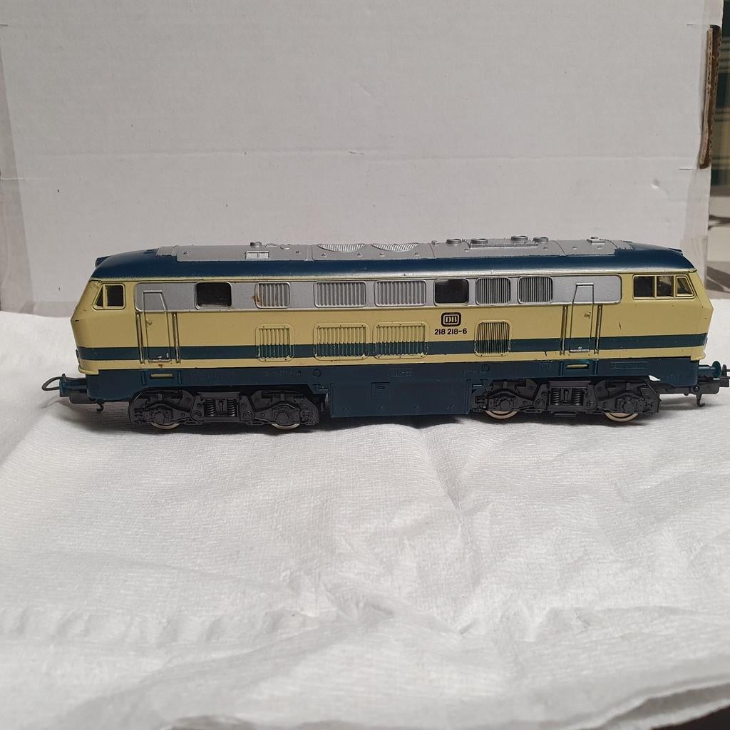 Lima diesellocomotief, de BR 218, voor de DB in H0, Gebruikt, Ophalen of Verzenden, Analoog, Lima