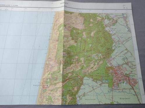 19 A Bergen Schoorl Aagtdorp Plattegrond 1961, Antiek en Kunst, Kunst | Litho's en Zeefdrukken, Ophalen of Verzenden