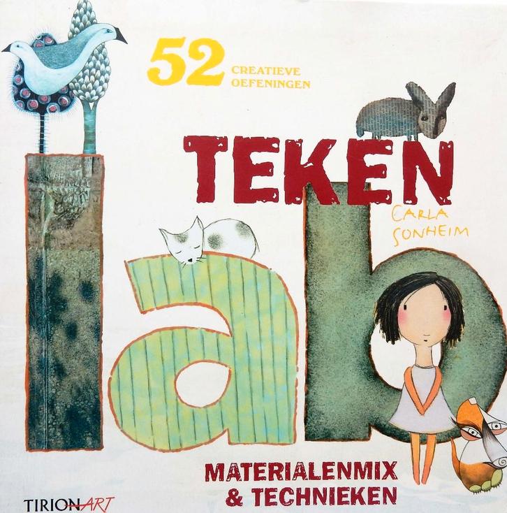 Tekenlab - Carla Sonheim, Boeken, Hobby en Vrije tijd, Zo goed als nieuw, Tekenen en Schilderen, Geschikt voor kinderen, Ophalen of Verzenden