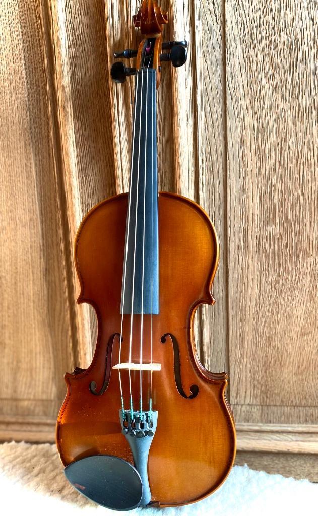 Viool 4/4 met accessoires, Muziek en Instrumenten, Strijkinstrumenten | Violen en Altviolen, Gebruikt, Viool, 4/4-viool, Met koffer