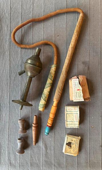 Egyptische Waterpijp Nargileh met Kameelleer beschikbaar voor biedingen