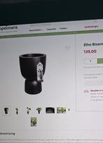 2xElho Bloempot Pure 41 cm zwart, Ophalen of Verzenden, Zo goed als nieuw