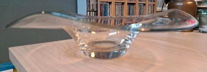 Elegante glazen schaal fruitschaal design - 29 cm, Antiek en Kunst, Antiek | Schalen, Ophalen of Verzenden