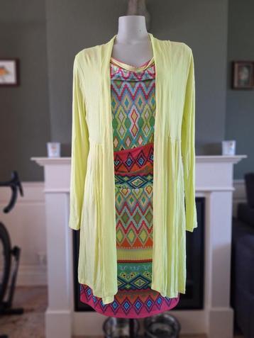 K-Design K design combinatie jurk vest cardigan L beschikbaar voor biedingen