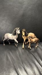 Schleich Set van 3 paardjes, Ophalen of Verzenden, Gebruikt
