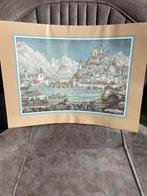 Anton Pieck Efteling Prent 1971, Verzamelen, Efteling, Ophalen of Verzenden, Zo goed als nieuw, Overige typen