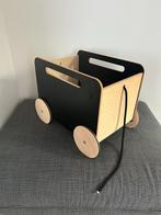 Speelgoed trekwagen van hout - opbergmeubel - als nieuw, Kinderen en Baby's, Speelgoed | Playmobil, Ophalen, Zo goed als nieuw