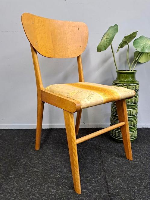 Midcentury stoel jaren 50/60 retro oak vintage stoeltje, Huis en Inrichting, Stoelen, Zo goed als nieuw, Hout, Ophalen of Verzenden