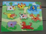 Houten legpuzzel dieren, Gebruikt, Ophalen of Verzenden, Van hout, Minder dan 10 stukjes