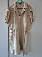 Beige C&A linnen blend jumpsuite - maat 42 ***zgan***, Beige, Maat 42/44 (L), Ophalen of Verzenden, Zo goed als nieuw