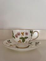 Antieke kop en schotel Wedgwood aardbei, Antiek en Kunst, Antiek | Servies los, Ophalen of Verzenden