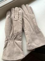 Beige suede dameshandschoenen (maat XL, vallen klein), Maat 46/48 (XL) of groter, Ophalen of Verzenden, Zo goed als nieuw, Handschoenen