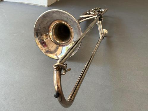 Trombone King 4B, Muziek en Instrumenten, Blaasinstrumenten | Trombones, Gebruikt, Tenor, Met koffer, Ophalen of Verzenden