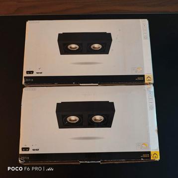 Lucide ledspot Zefix zwart 2x12W beschikbaar voor biedingen