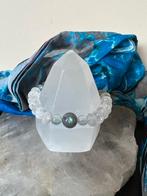 Bergkristal fire and ice iriskwarts labradoriet beschermt, Ophalen of Verzenden, Nieuw, Met edelsteen