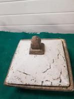 betonnen schaal met deksel doorleefd brocante, Huis en Inrichting, Woonaccessoires | Overige, Ophalen of Verzenden, 'T Olde Gre-j