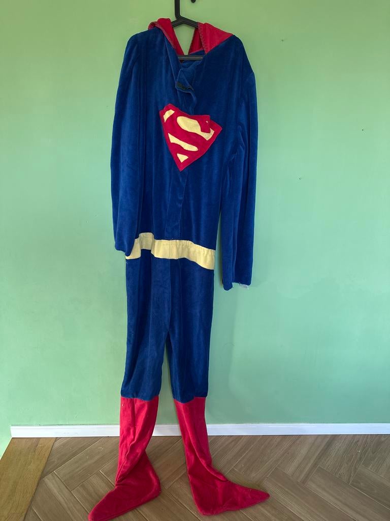 Superman Onesie Carnavalspak - XXL (1.95-2.00m), Kleding | Dames, Carnaval, Maat 46/48 (XL) of groter, Ophalen of Verzenden, Kleding