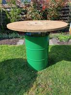 Statafel van olievat 105 cm hoog diameter 120 cm, Huis en Inrichting, Tafels | Statafels, Ophalen, Nieuw