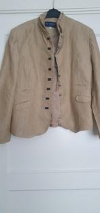 Scarva jasje maat 46 100% linnen, Scarva, Beige, Maat 46/48 (XL) of groter, Ophalen of Verzenden