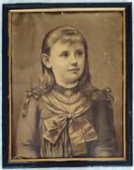 Wilhelmina portret 19e eeuw prinses koningin oranjehuis, Verzamelen, Ophalen, Gebruikt, Nederland, Kaart, Foto of Prent