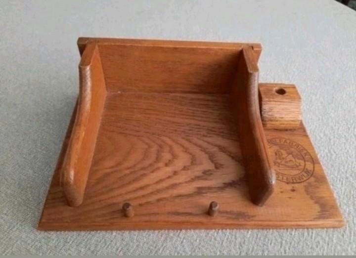 Memo/pen houder Meubelfabriek Oisterwijk vintage jaren '70, Antiek en Kunst, Antiek | Kantoor en Zakelijk, Ophalen of Verzenden