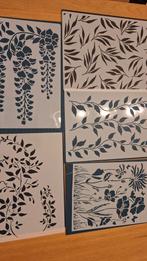 Stencils Mixed Media + Tim Holtz Setje, Ophalen of Verzenden, Gebruikt, Overige thema's, Overige typen