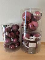 Kerstballen aubergine paars (glas), Ophalen of Verzenden, Gebruikt