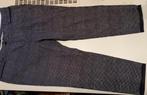 GARDEUR blauwe broek + witte blokjes, model Denise, mt 48-50, Maat 46/48 (XL) of groter, Zo goed als nieuw, Lang, Gardeur