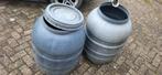 2 regentonnen, Tuin en Terras, Regentonnen, 150 liter of meer, Ophalen, Gebruikt, Kunststof