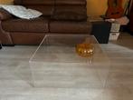Transparante plexiglas salontafel 61 x 61 x 27,5 cm, Ophalen, Gebruikt, 50 tot 100 cm, Minder dan 50 cm