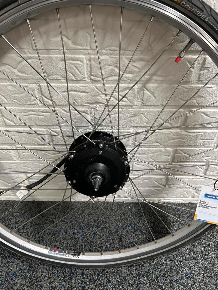 Voorwielmotor Panasonic Gazelle C7, Fietsen en Brommers, Fietsonderdelen, Gebruikt, Algemeen, Wiel, Ophalen
