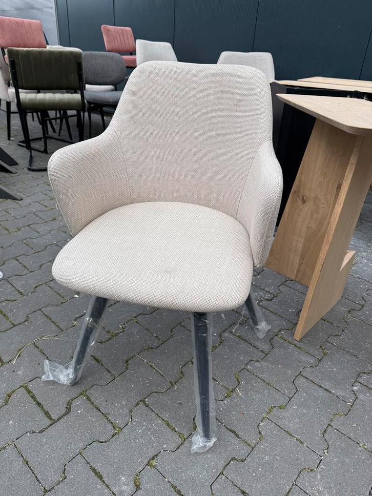 1 x nieuwe beige stoel, Huis en Inrichting, Stoelen, Zo goed als nieuw, Vijf, Zes of meer stoelen, Grijs, Ophalen