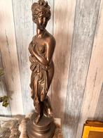 Twee Brons kleurige beelden, Antiek en Kunst, Ophalen