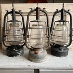 Stormlamp, olielamp, windlicht €35 p/s *tres jolie Duiven*, Antiek en Kunst, Antiek | Lampen, Ophalen of Verzenden