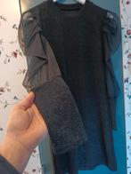 Kerstjurk met pofmouwen - S/M, Ophalen of Verzenden, Nieuw, Maat 46 (S) of kleiner, Zwart